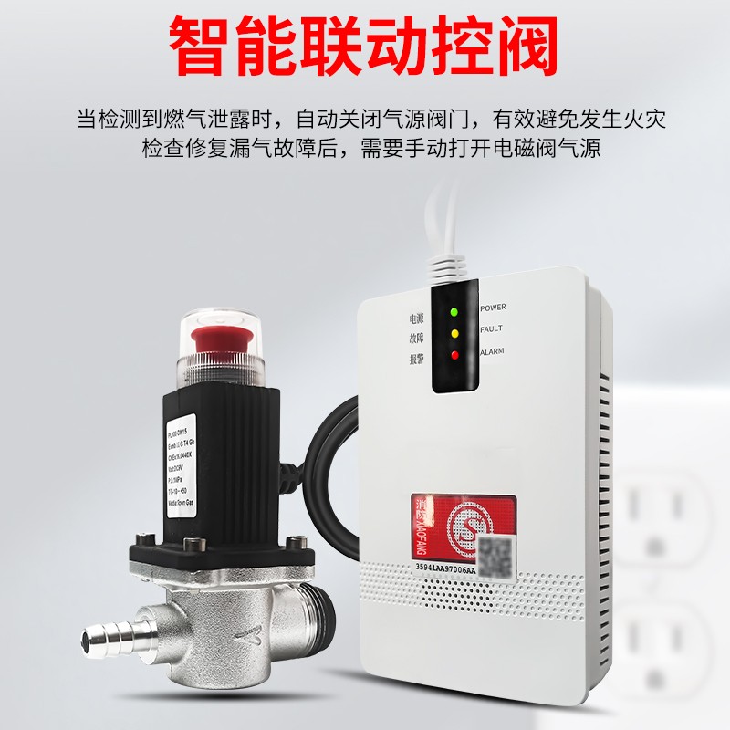 燃?xì)鈭?bào)警器帶閥門(mén)(圖1)